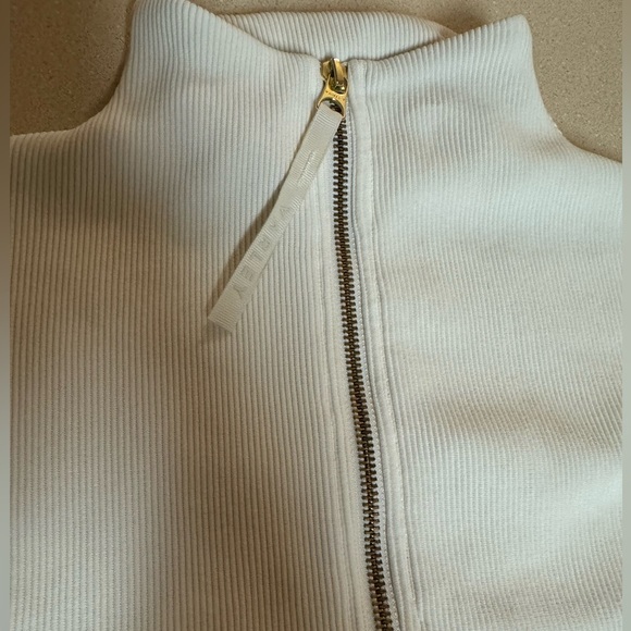 Varley ribbed cream half zip pullover, xs - Picture 2 of 3